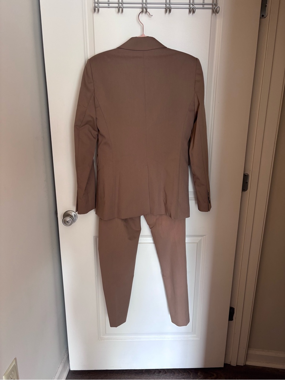 Mango Taupe Brown Womens Pantsuit Blazer (Size 8) & Trousers (Size 10) - Picture 3 of 6